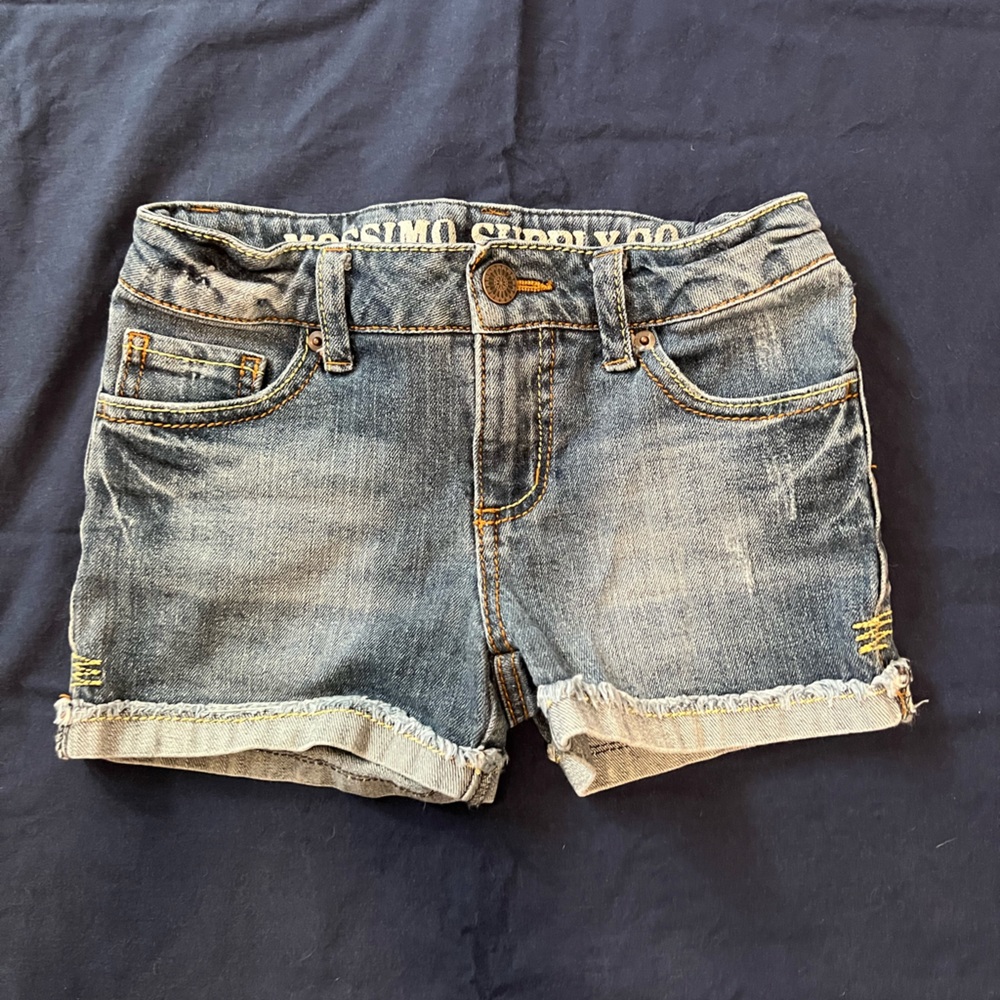 Low Rise dark wash Jean short